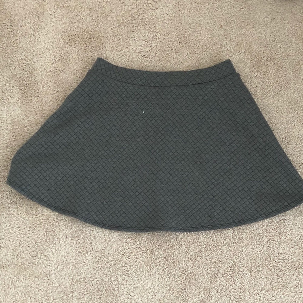 Waffle print winter skirt